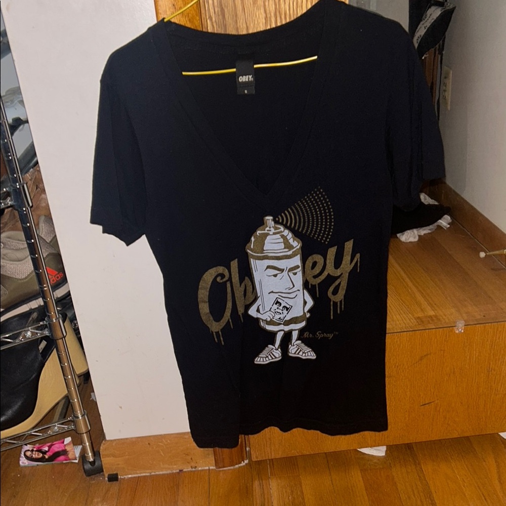 Obey Black Graphic T-Shirt
